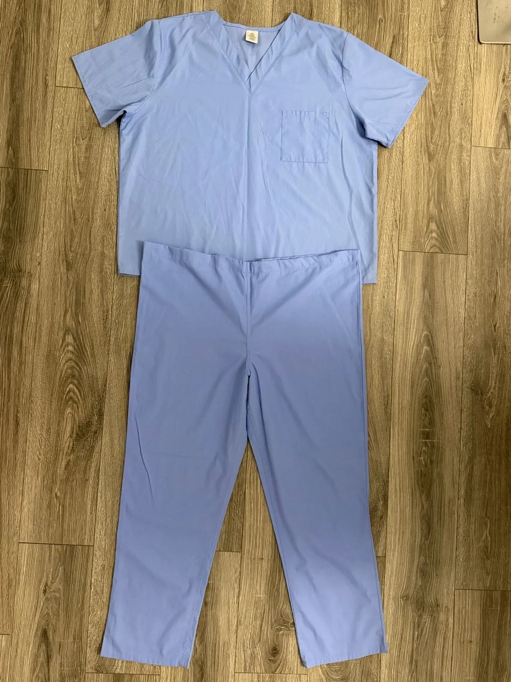 Unisex Medical Scrub Pants & Top Set - Light Blue